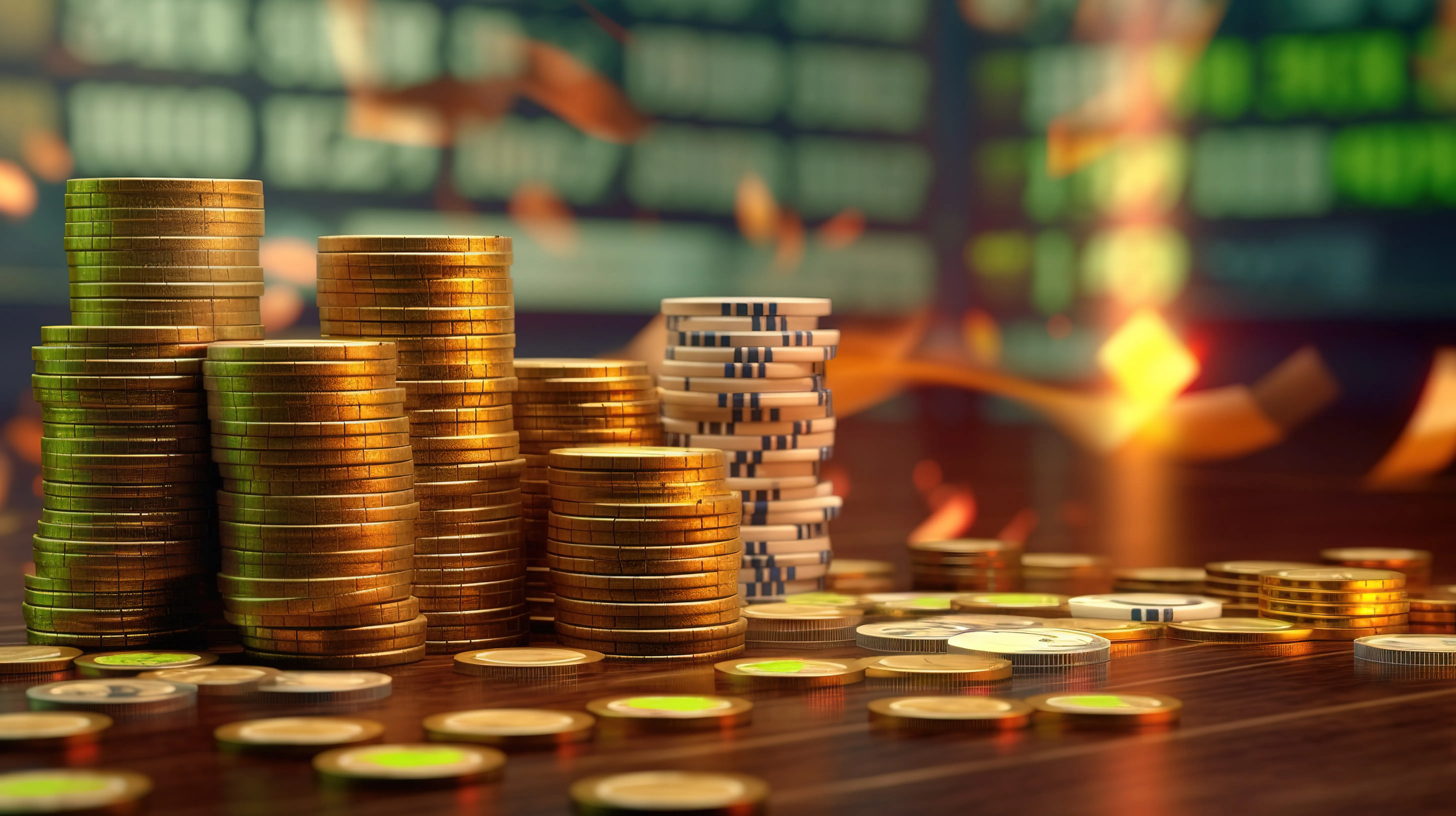 Bàn chơi Blackjack tại Betvisa với các quân bài và chip